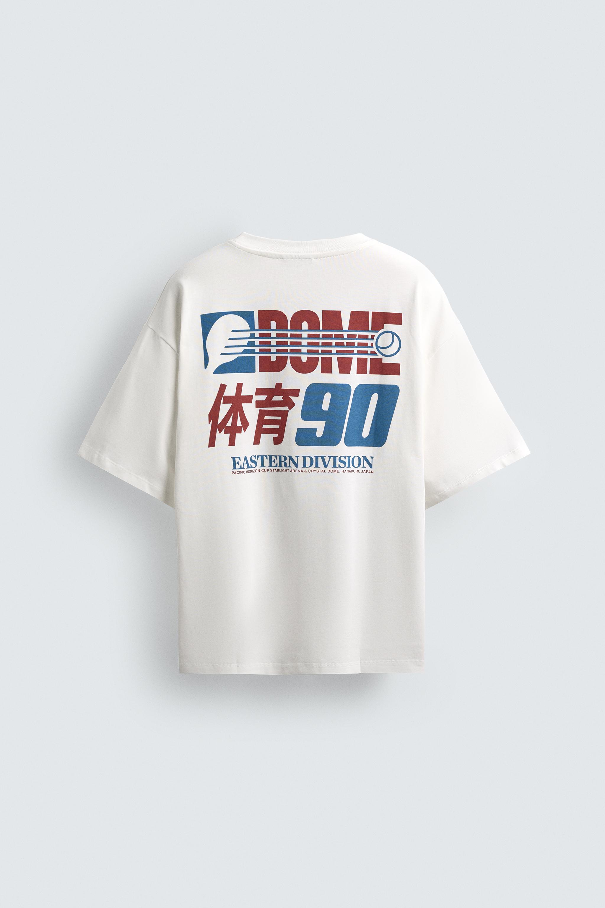 ホワイト グラフィックプリント Tシャツ グラフィックプリントTシャツ - オフホワイト | ZARA Japan / 日本