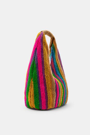 SAC À IMPRIMÉ RAYURES 100% JUPE - Multicolore de Zara - Image 1
