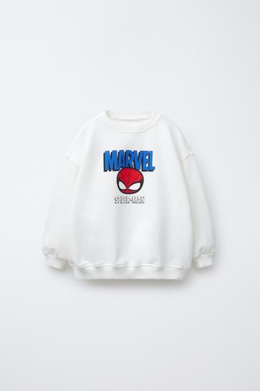 Zara SPIDER-MAN © MARVEL SWEATSHIRT - Oyster-white
