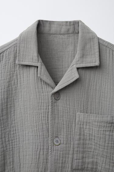 TEXTURED SHIRT - Dark grey by Zara - Image 2