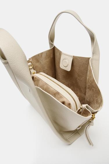BOLSO CITY BANDOLERA - Crudo de Zara