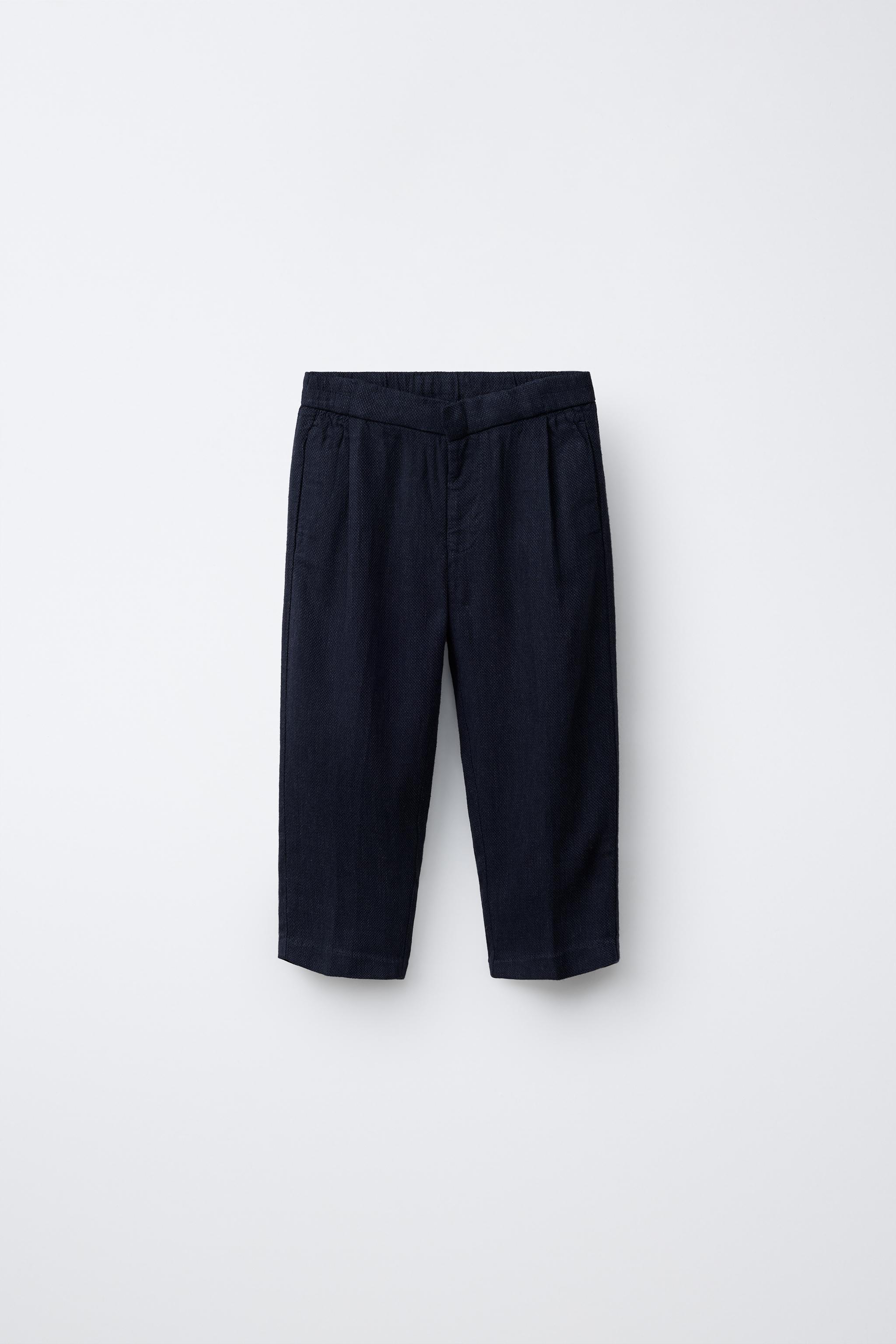 LINEN BLEND SUIT PANTS