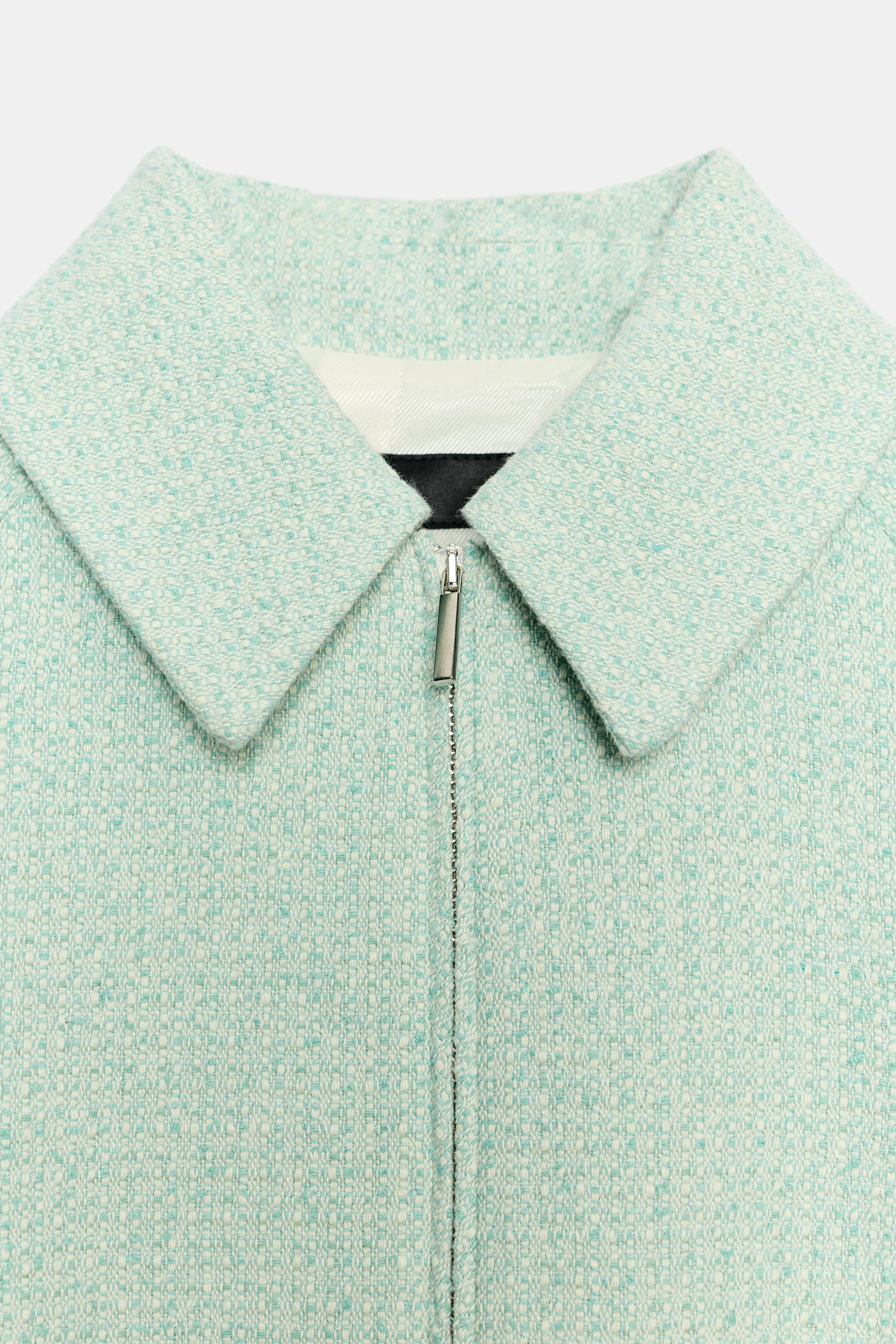 TEXTURED ZIP JACKET