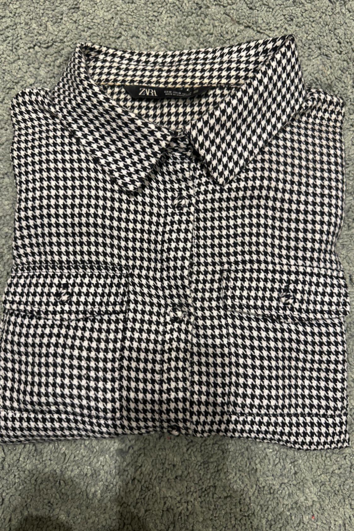HOUNDSTOOTH SHIRT WITH POCKETS