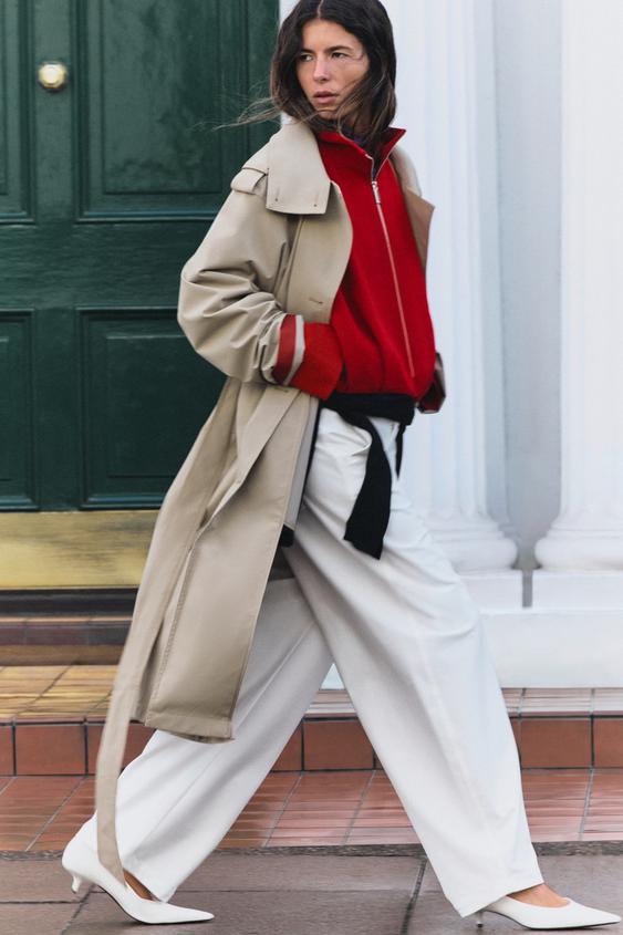 WATER-REPELLENT WINDPROOF TRENCH COAT WITH BELT - camel by Zara - Image 2