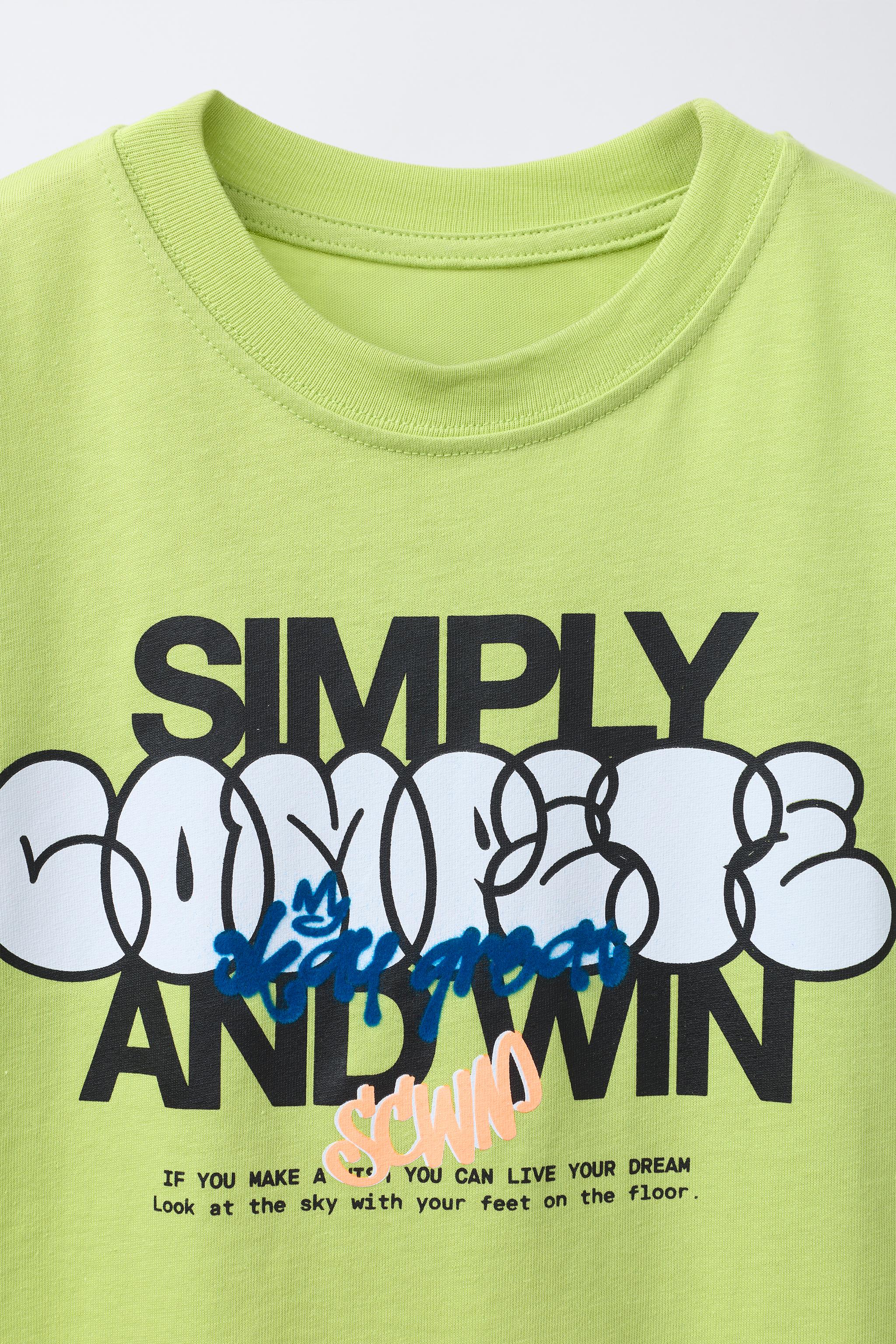 FLOCKED GRAFFITI T-SHIRT