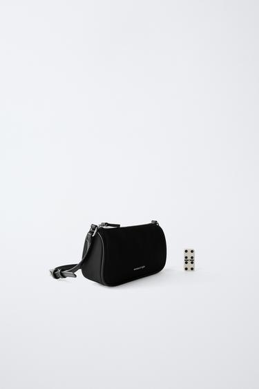 NYLON SHOULDER BAG - Black by Zara - Image 4