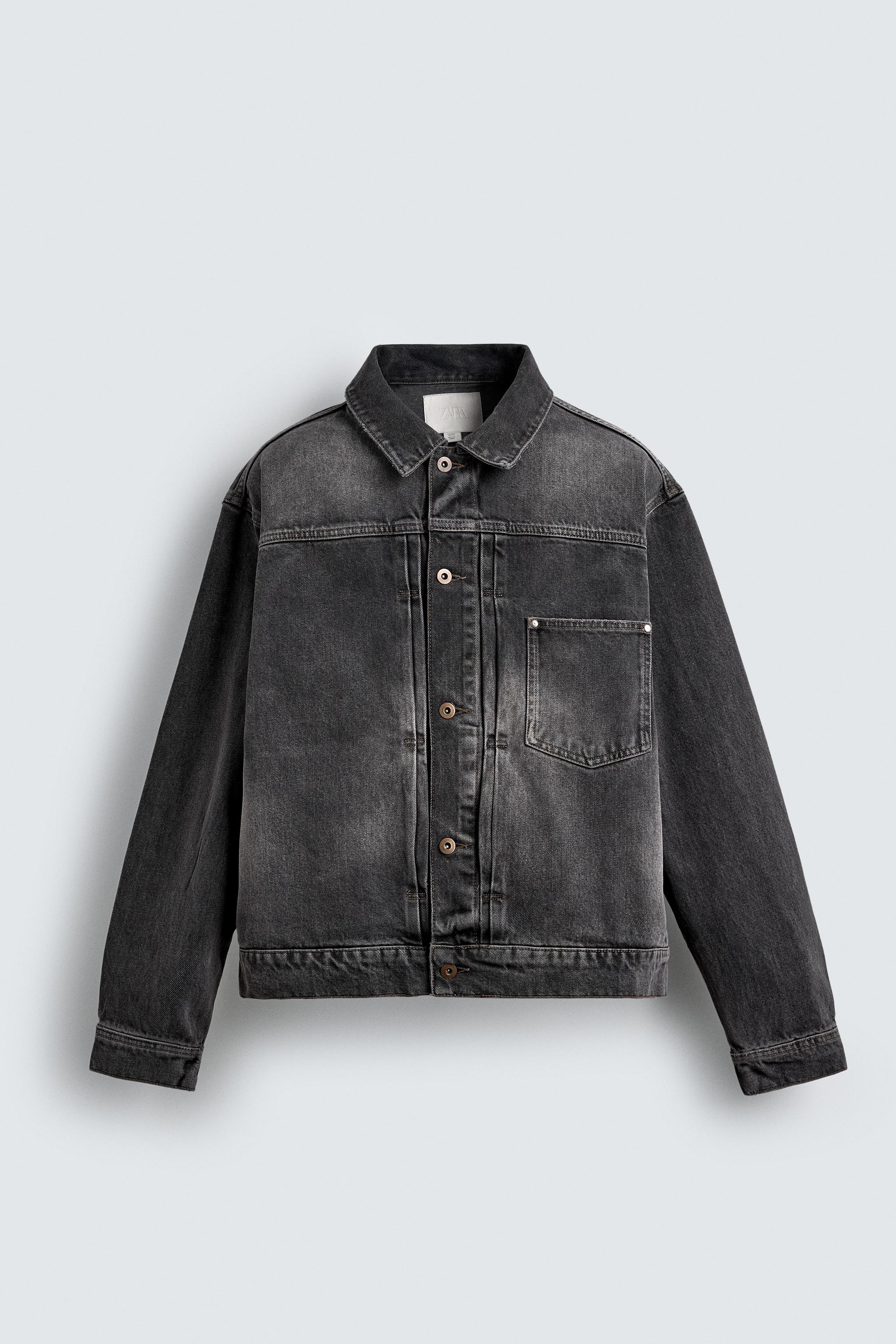 WASHED EFFECT DENIM JACKET
