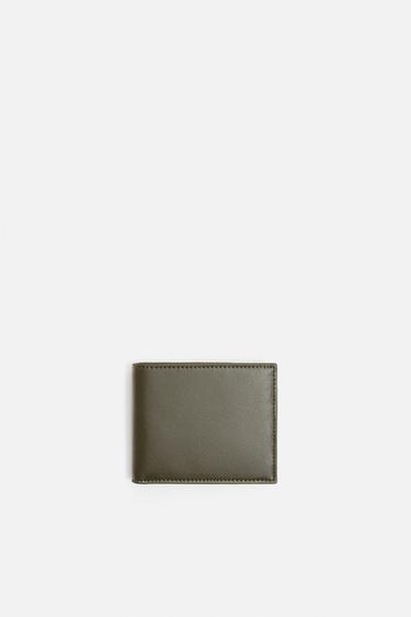 Zara PLAIN WALLET - Green - Image 0