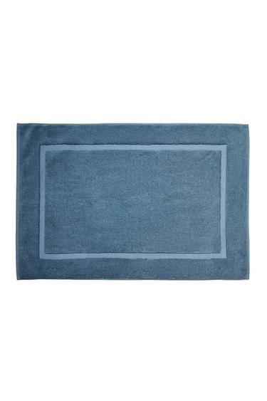 SOFT TERRY BATH MAT - dusty blue by Zara
