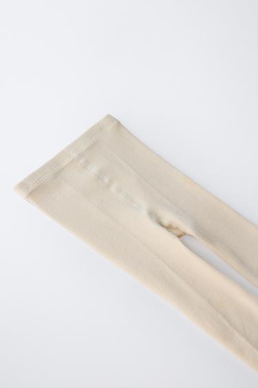 LOT DE DEUX COLLANTS UNIS - Sable de Zara - Image 2