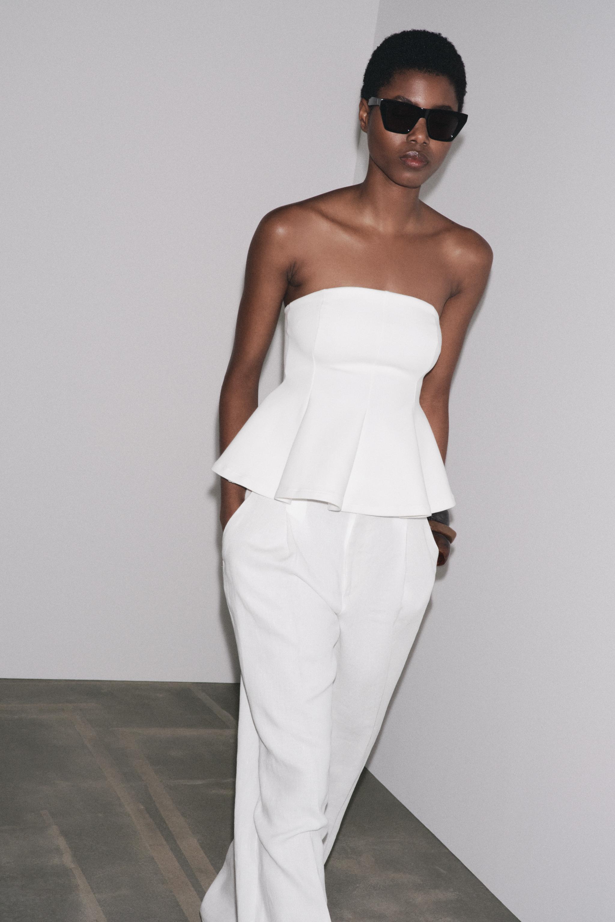 TOP INTERLOCK PÉPLUM