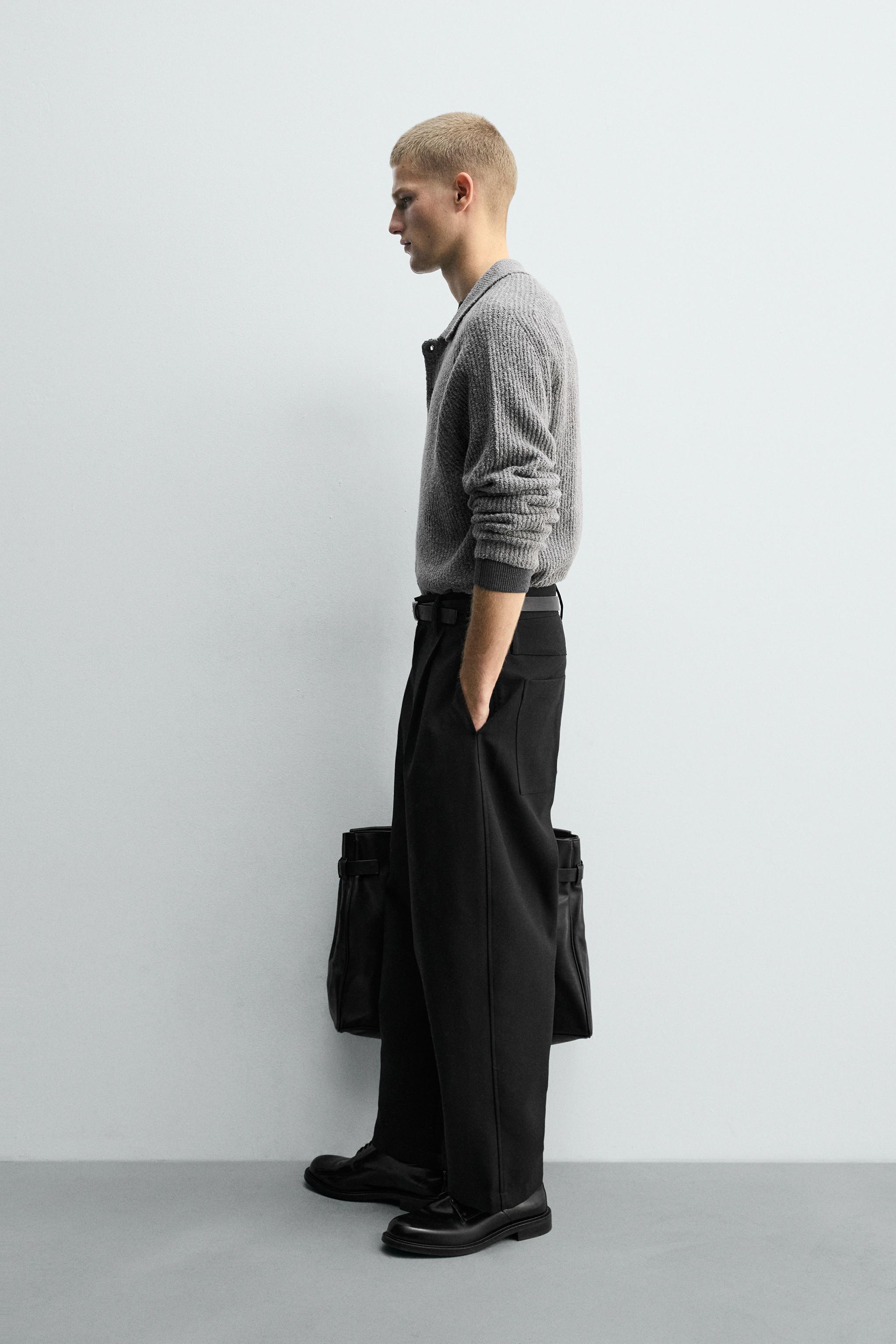 BOUCLÉ TEXTURED KNIT POLO SHIRT