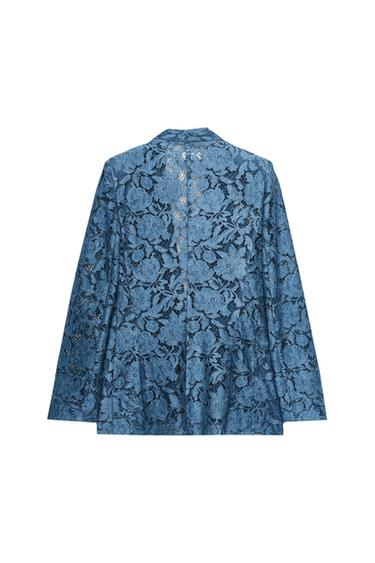LACE BLAZER - Blue by Zara