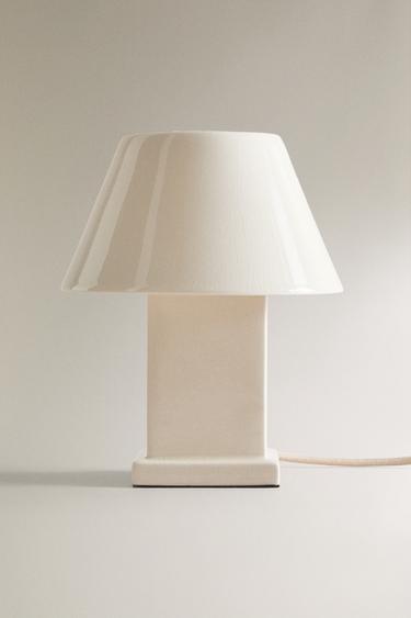 SMALL CERAMIC TABLE LAMP - White by Zara - Image 5