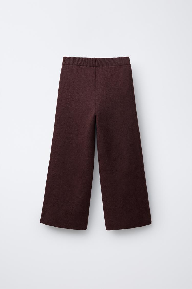 WIDE LEG KNIT PANTS