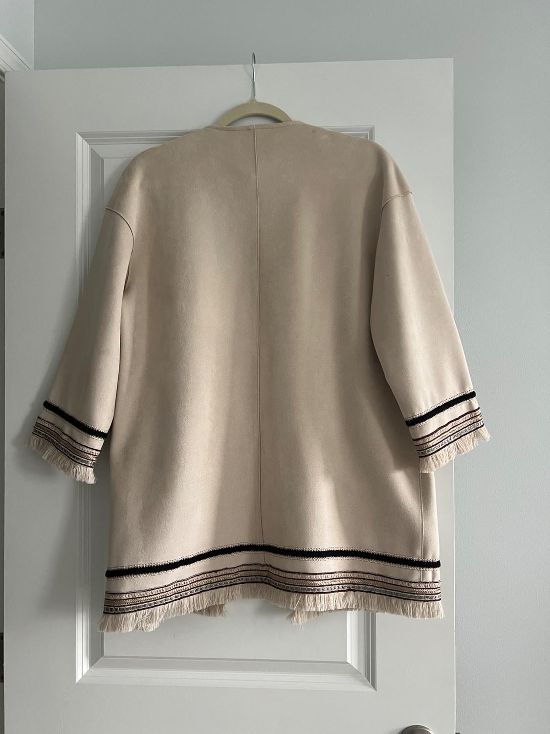 COMBINATION FAUX SUEDE JACKET - Image 2