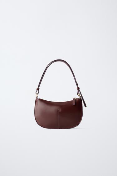 STUDDED SHOULDER BAG - Burgundy Red by Zara - Image 4
