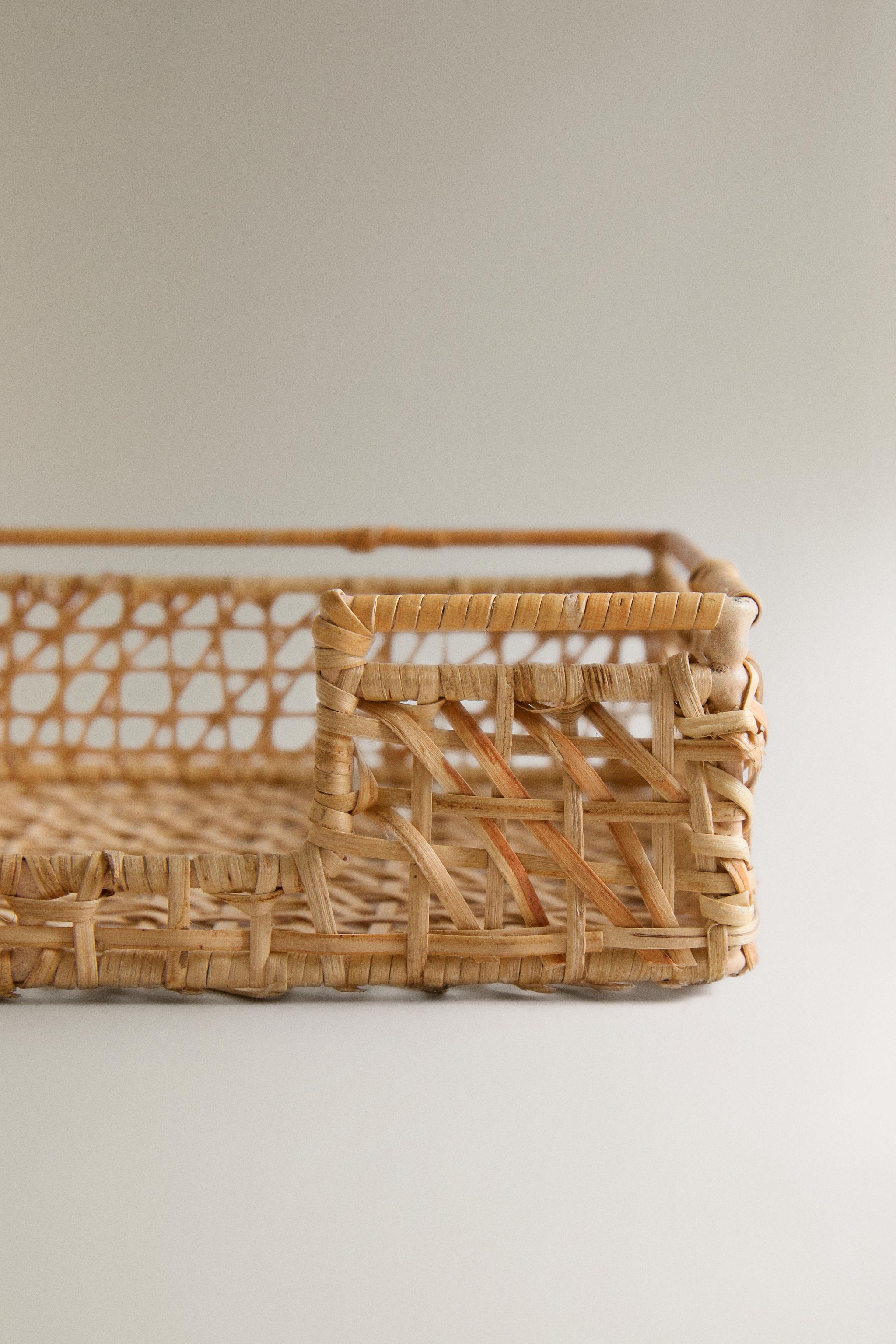 Женские аксессуары Zara RATTAN NAPKIN HOLDER — фото 4
