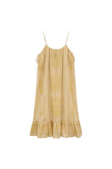 LONG EMBROIDERED DRESS