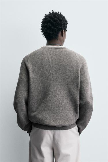 PULL CANNELÉ COL BOULANGER - Gris de Zara - Image 2