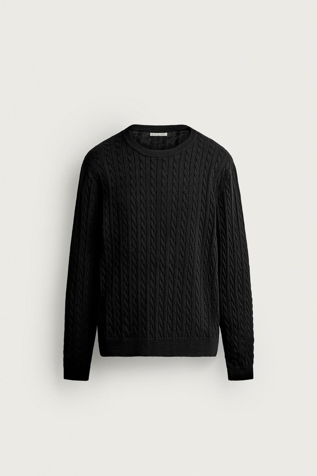 100% COTTON CABLE-KNIT JUMPER