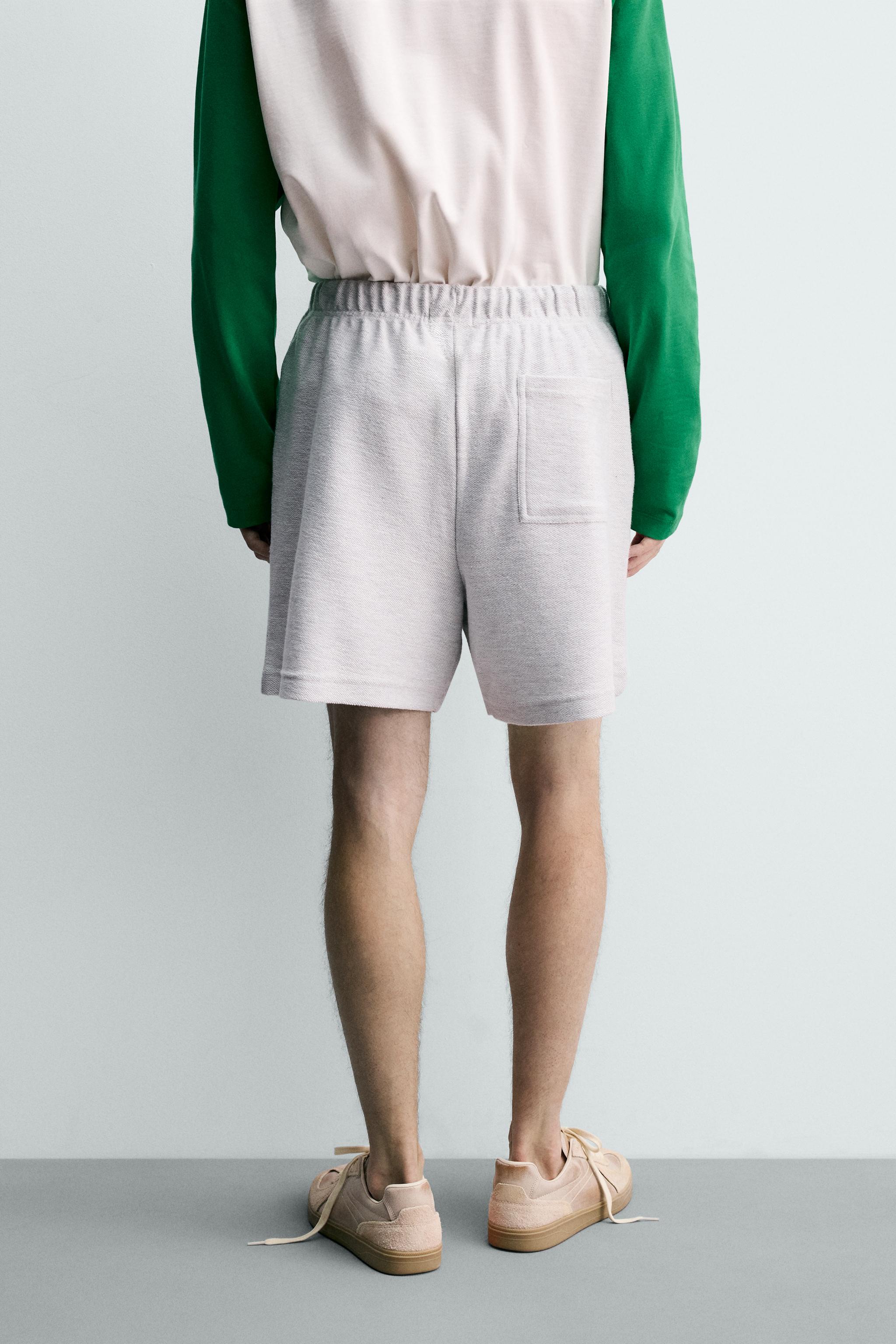 TEXTURED RELAXED FIT JOGGER SHORTS