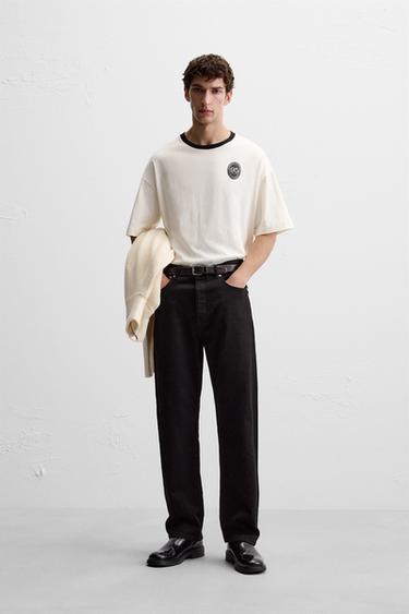 Zara COMBINATION PRINT T-SHIRT - Oyster-white - Image 0