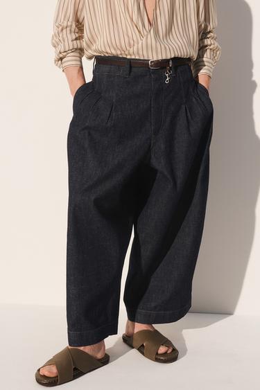 Zara BALLOON FIT JEANS - Blue