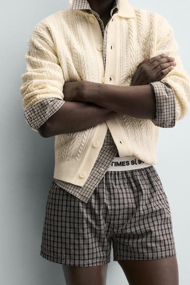 GILET STRUCTURÉ À TORSADES - Écru de Zara - Image 4