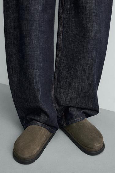 SABOTS EN CUIR ÉPAIS - Vert de Zara - Image 2