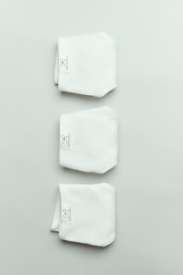 2-6 JAHRE/ 3ER-PACK RIB-SLIPS MIT ETIKETT - Cremefarben von Zara