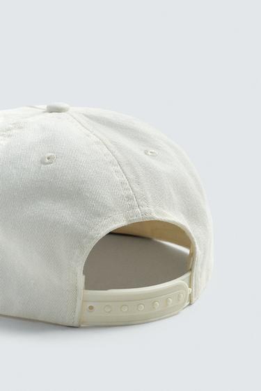 CASQUETTE INSCRIPTION BRODÉE - Écru de Zara - Image 6