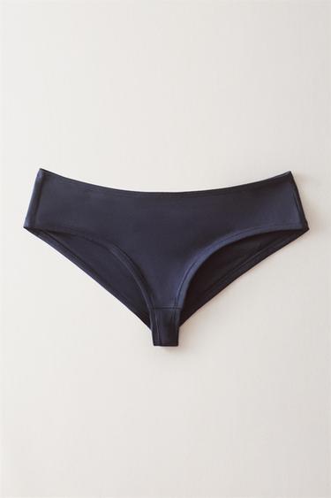 CULOTTE DE BIKINI DE PLAGE TAILLE MOYENNE - Bleu de Zara