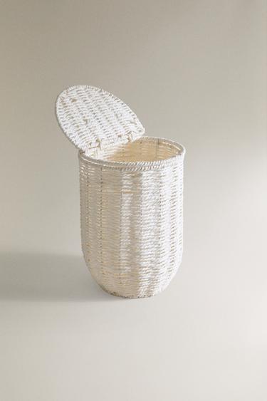 BATHROOM BIN WITH REMOVABLE LID - White by Zara - Image 1