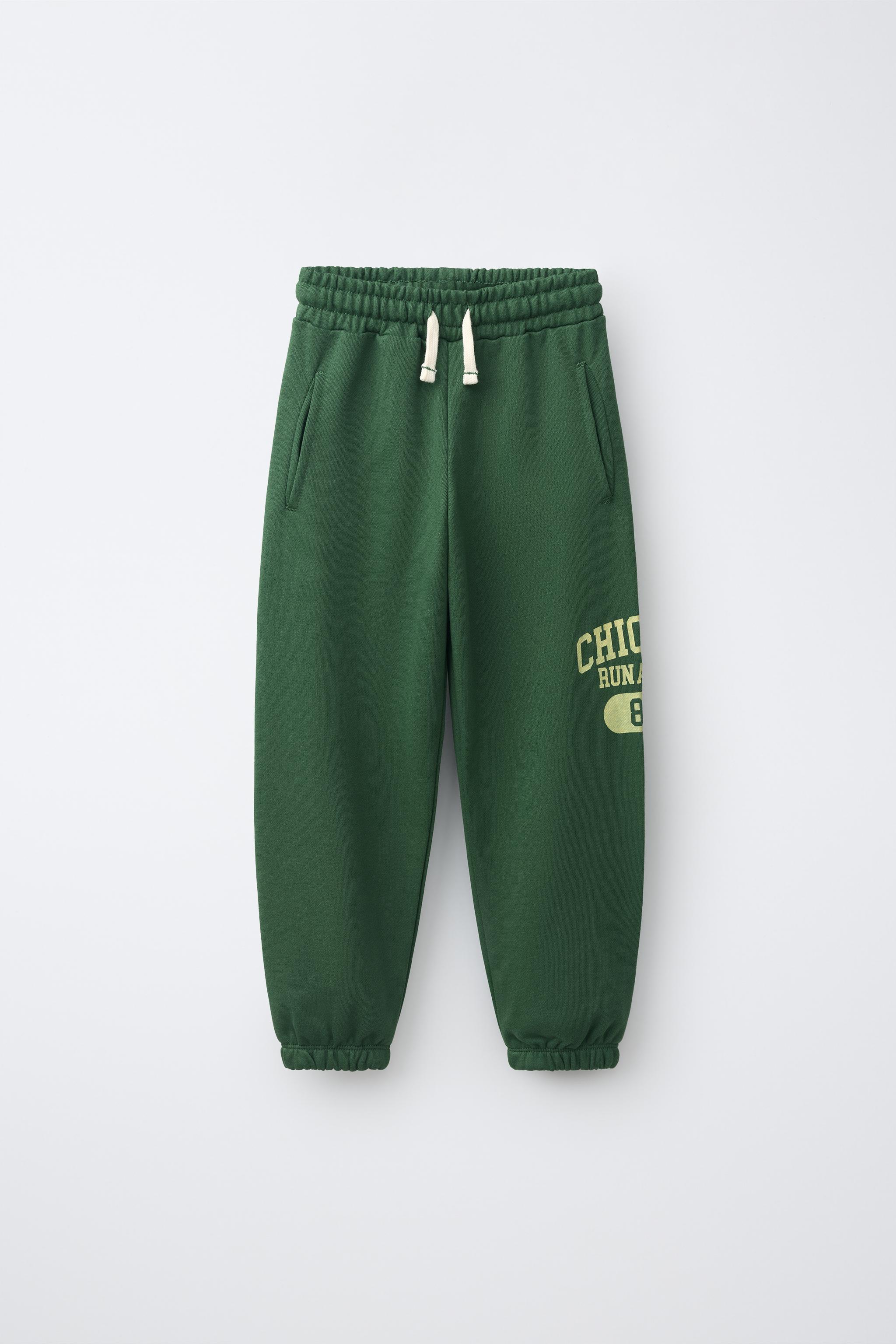 VARSITY JOGGER PANTS — Green