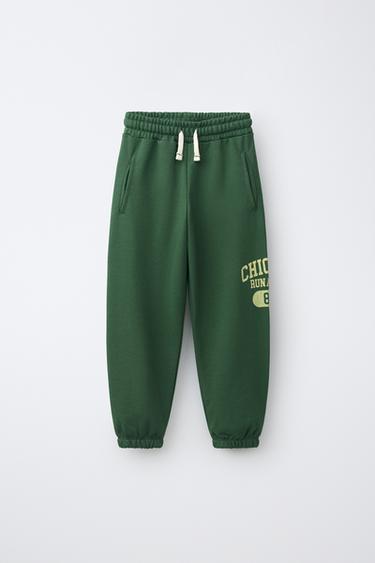 VARSITY JOGGERS - Green by Zara - Image 0