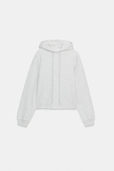 SUDADERA CAPUCHA - Gris vigoré de Zara