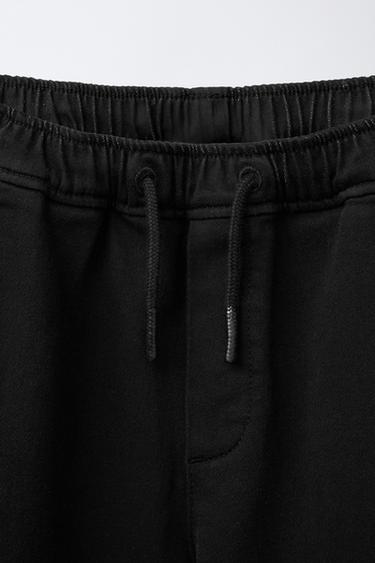 SOFT CARGO JOGGING TROUSERS - Black by Zara