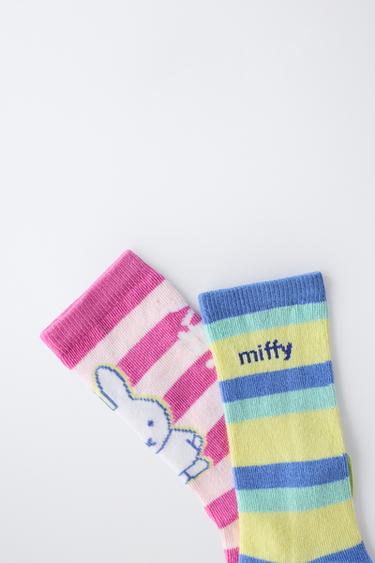 2-PACK OF MIFFY™ STRIPED LONG SOCKS - Multicoloured by Zara - Image 2
