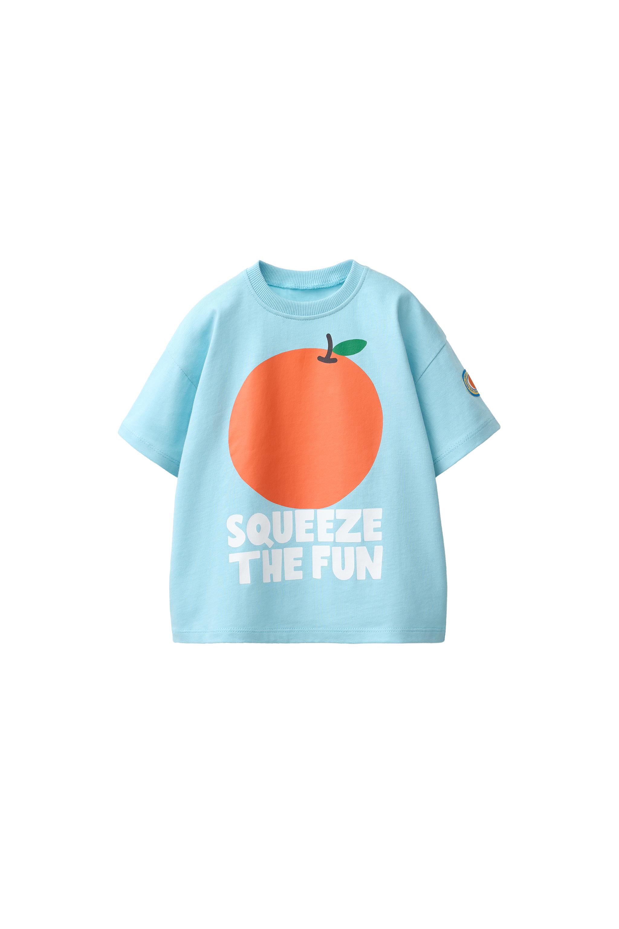 フルーツ柄Tシャツ - オフホワイト | ZARA Japan / 日本