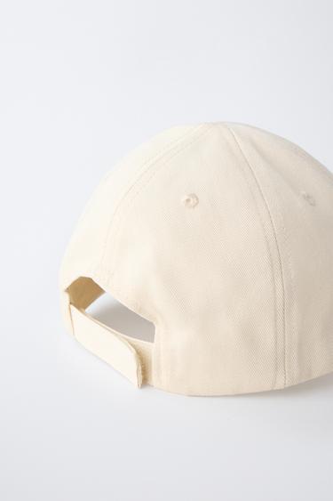 CAP WITH INITIAL EMBROIDERY - Sand by Zara - Image 2