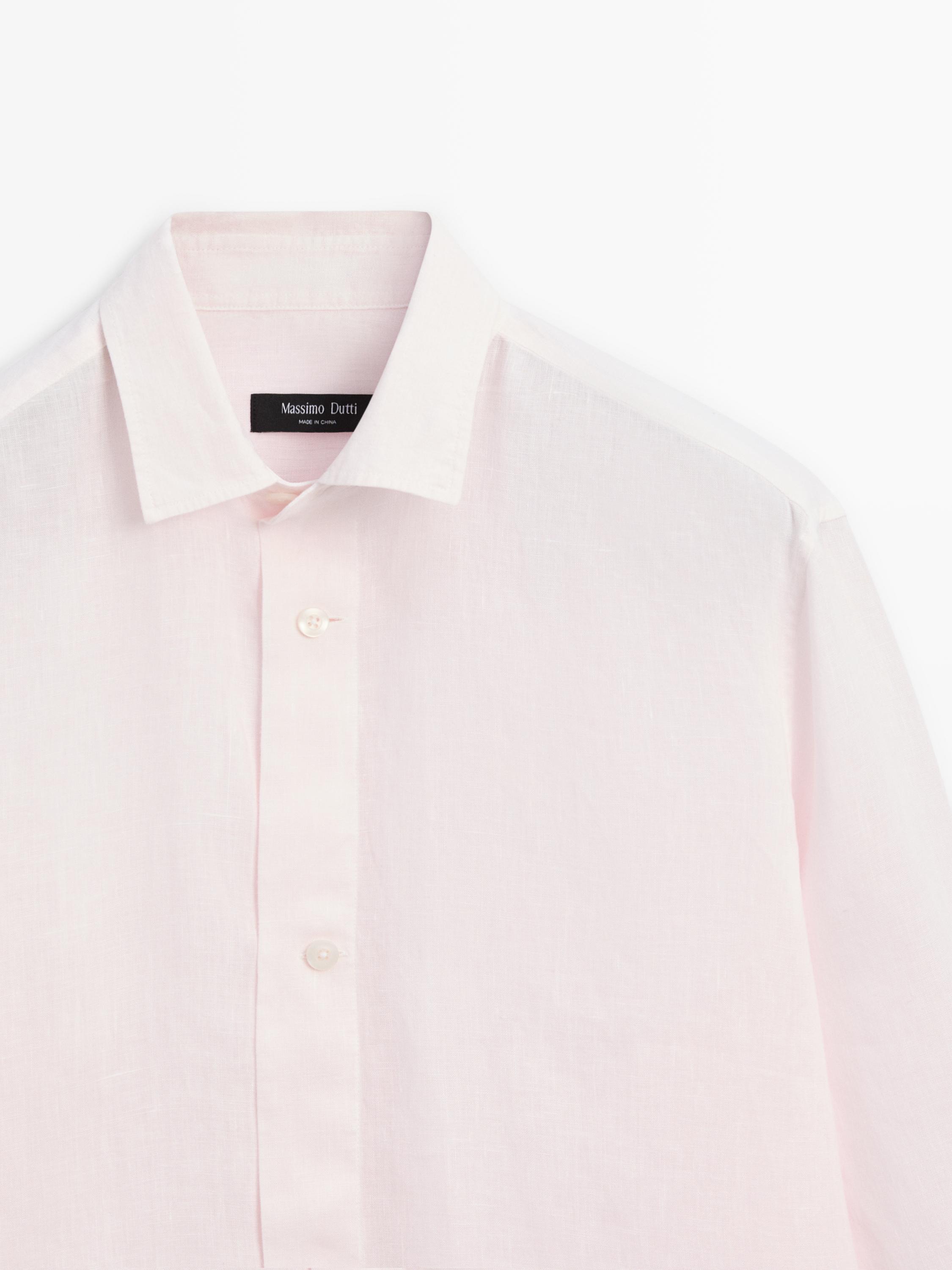 100% linen regular fit shirt