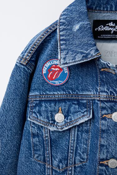VESTE EN DENIM ROLLING STONES © - Bleu de Zara - Image 2