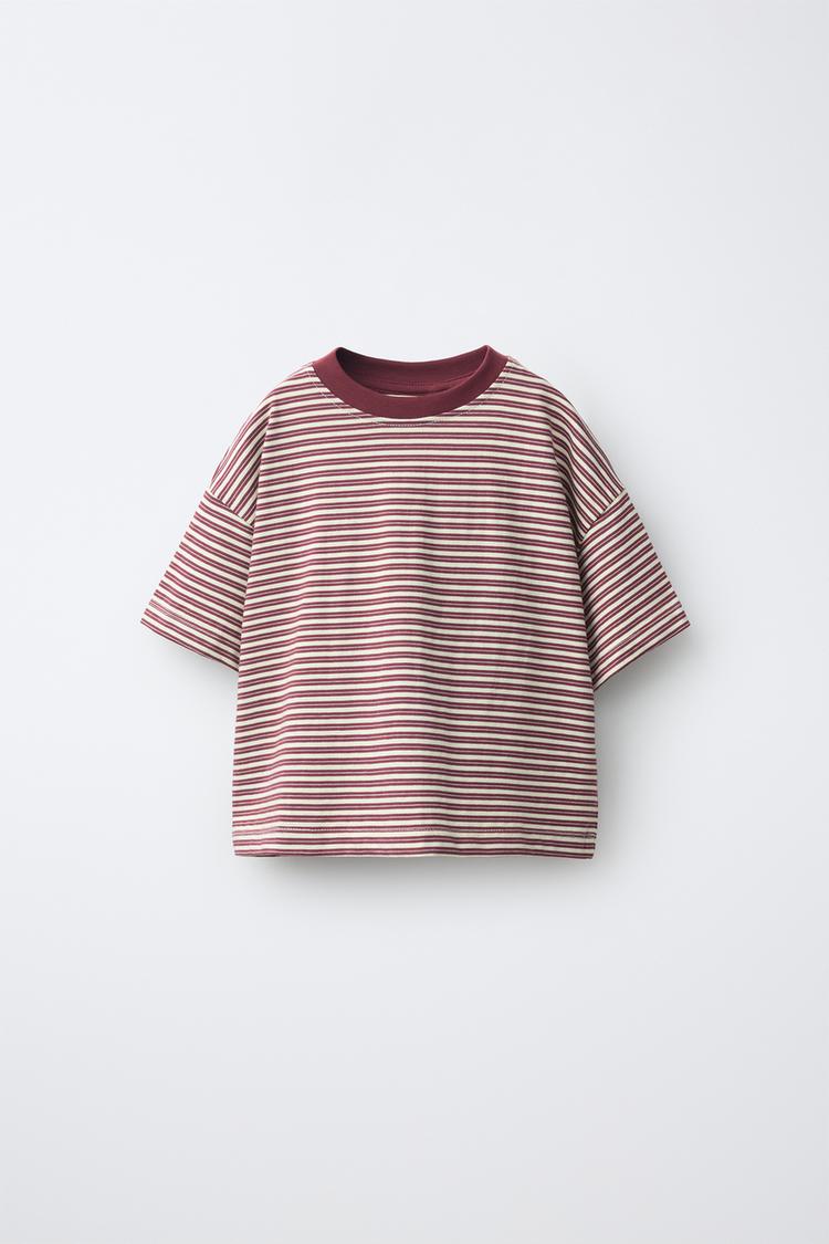 CAMISETA RAYAS CUELLO CONTRASTE