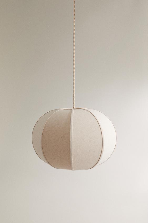 LILLE LOFTSLAMPE - råhvid fra Zara - Billede 0