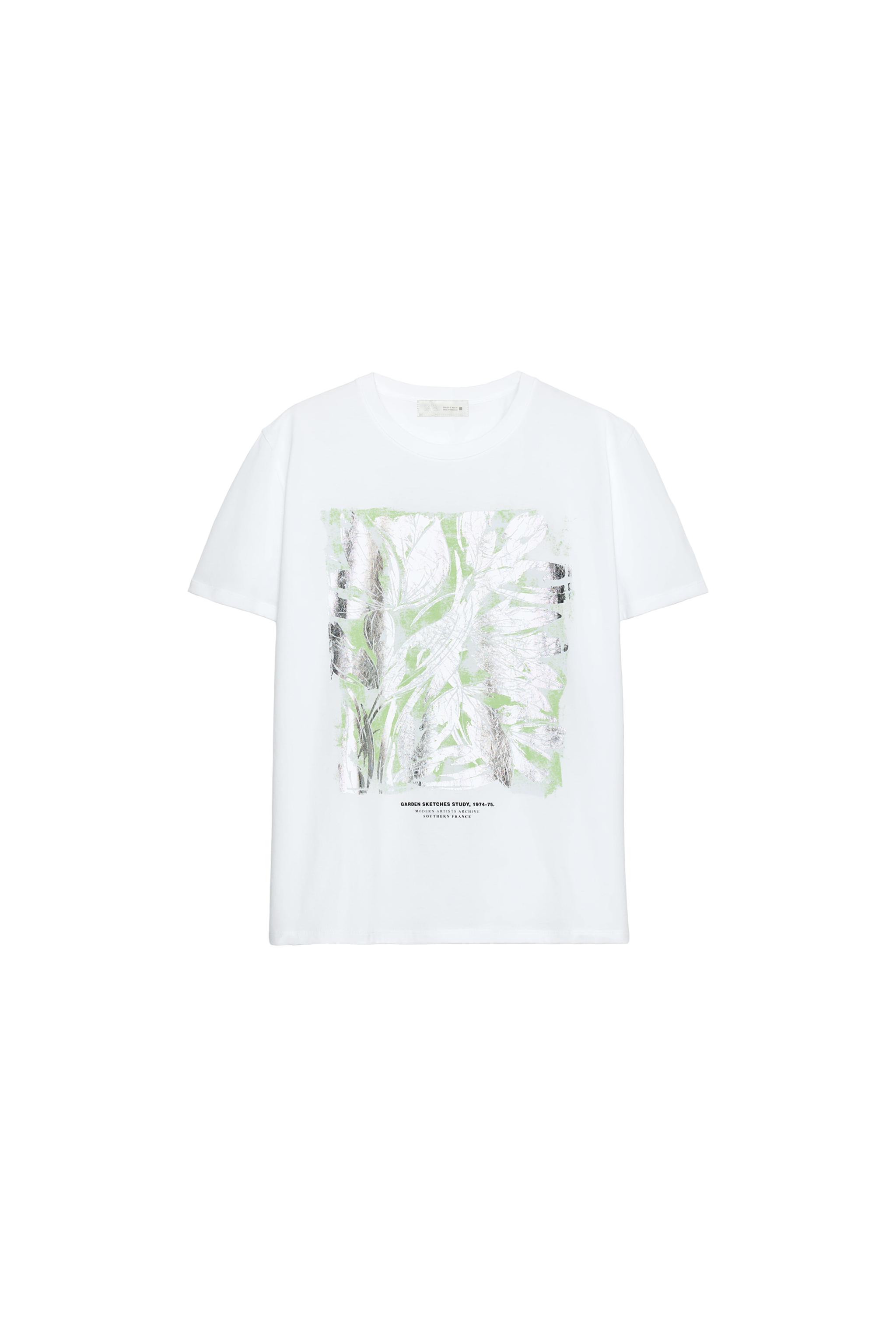 CAMISETA METALIZADA MANGA CORTA