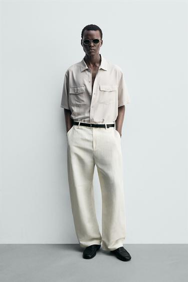 LIEHUVA RELAXED FIT -TASKUPAITA - Pearl grey Zaralta