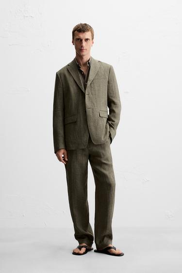 100% LINEN SUIT - Copper by Zara - Image 0