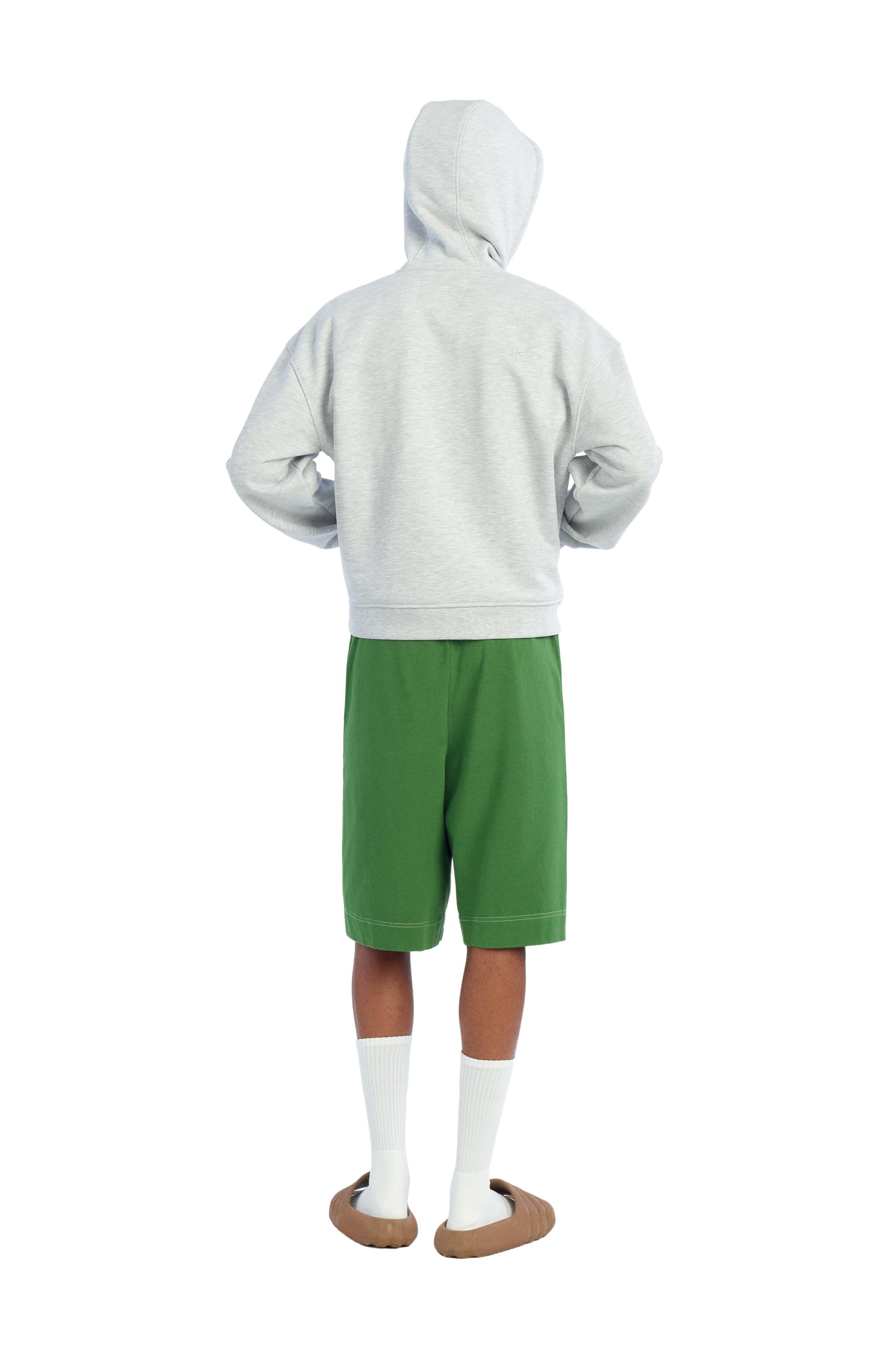 WIDE FIT JOGGER SHORTS — Green (alternate view)